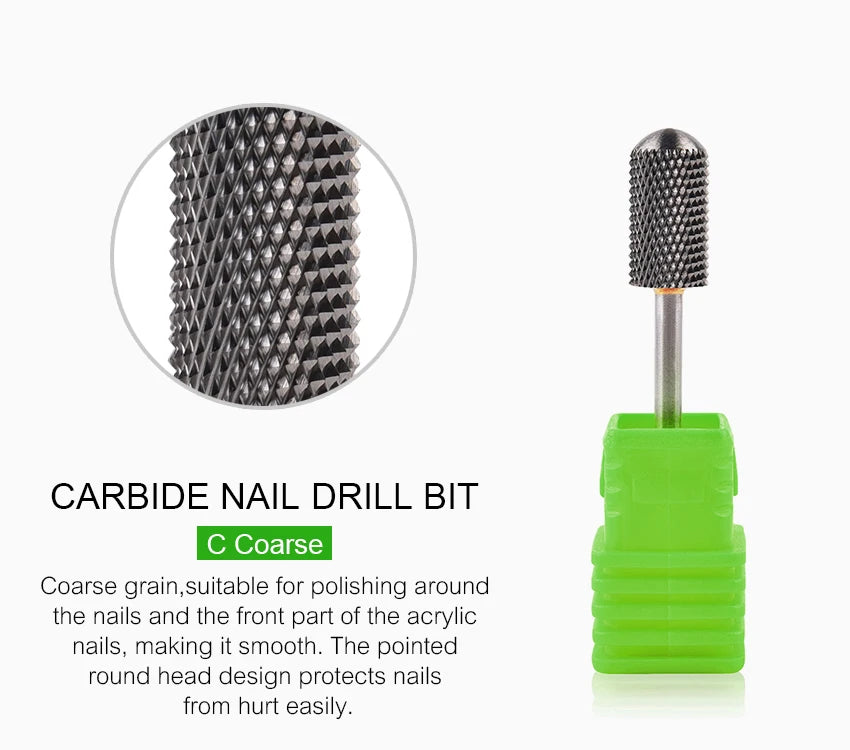 Nail Drill Bit Carbide Milling Cutters Nail Art Tool For Electric Manicure Nail Drill Machine Nails Accessories Remove Gel Tools