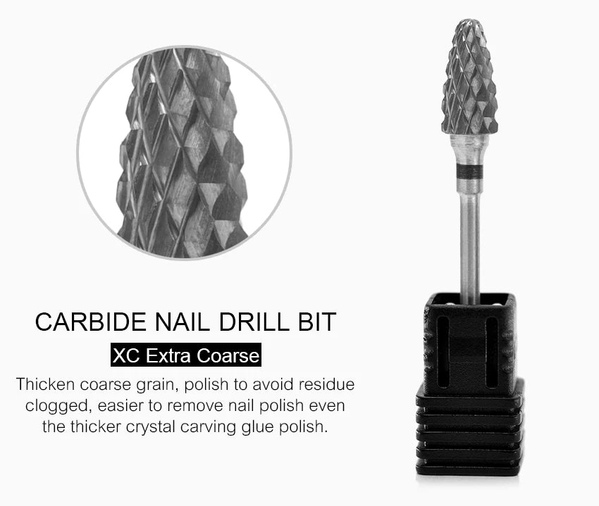 Nail Drill Bit Carbide Milling Cutters Nail Art Tool For Electric Manicure Nail Drill Machine Nails Accessories Remove Gel Tools