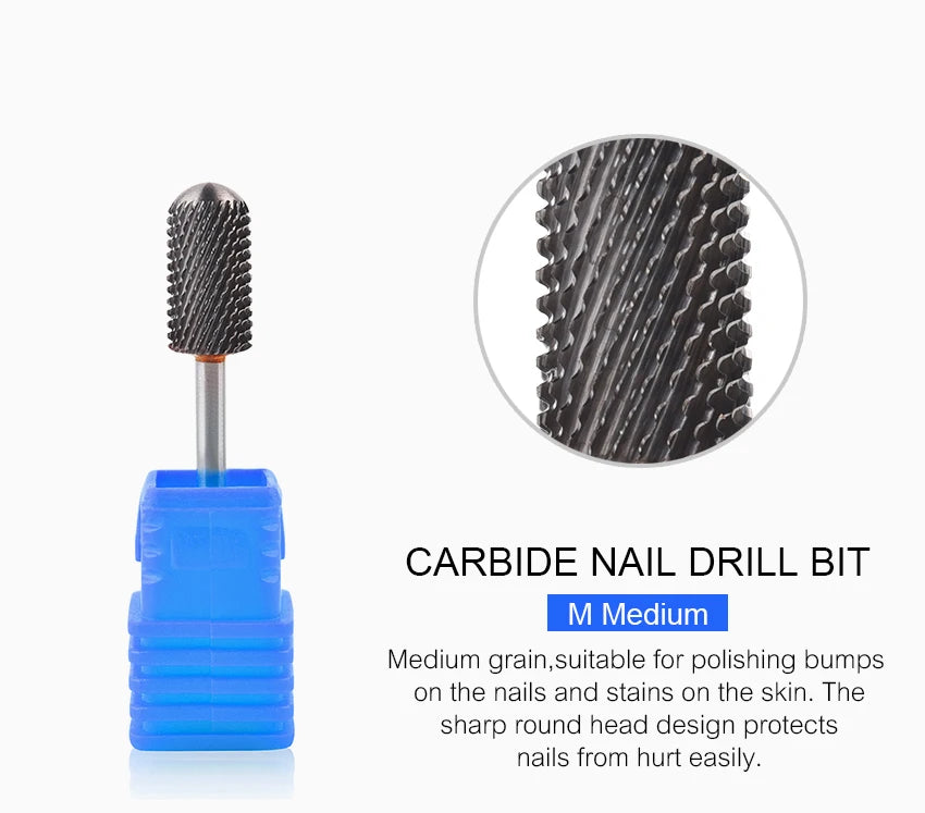 Nail Drill Bit Carbide Milling Cutters Nail Art Tool For Electric Manicure Nail Drill Machine Nails Accessories Remove Gel Tools