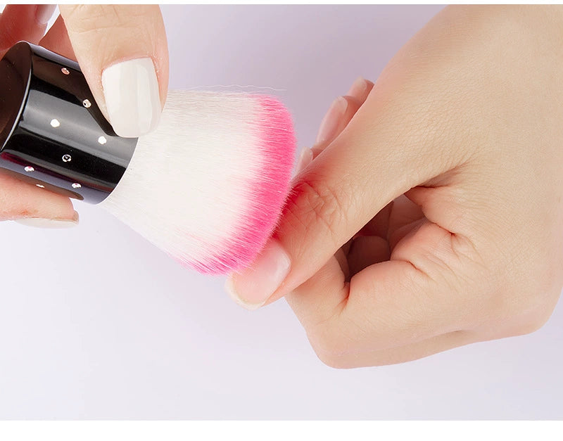 Nail Art Dust Remover Brush Dusting Brush Nail Fluff Cleaning Brush Cosmetic Brush Polishing Care Soft Brush Dust Brush