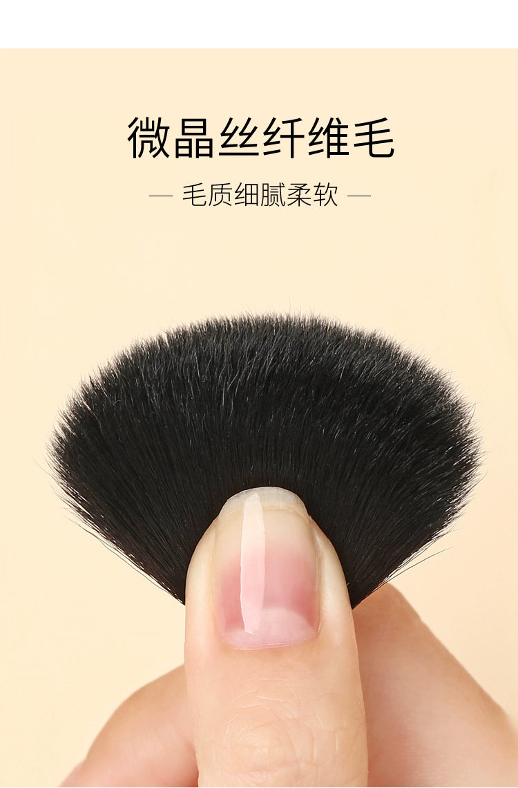 Makeup Long Handle Polished Soft-Brush Dust Remover Cleaning Brush Manicure