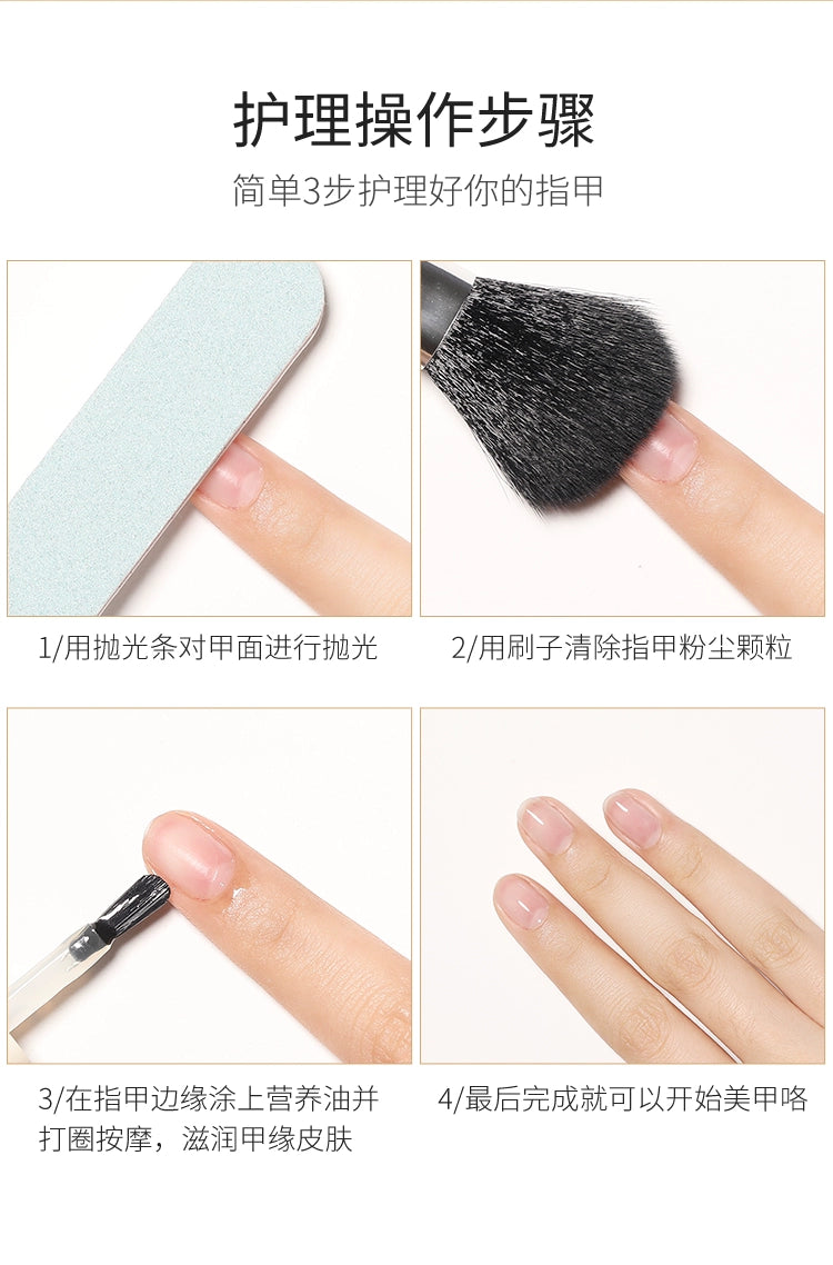 Makeup Long Handle Polished Soft-Brush Dust Remover Cleaning Brush Manicure