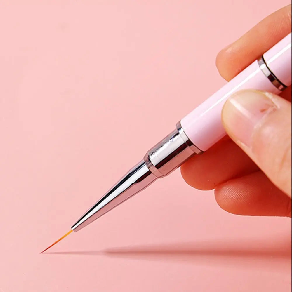 Dual-ended Acrylic Nail Art Brushes Set Professional Gel Polish Thin Liner Flower Painting Drawing Manicure DIY Tool Accessory