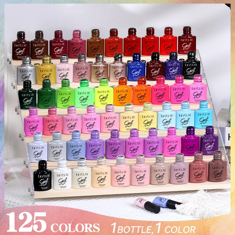 7ml Autumn Nude Pink Red Gel Nail Polish Colorful Semi Permanent