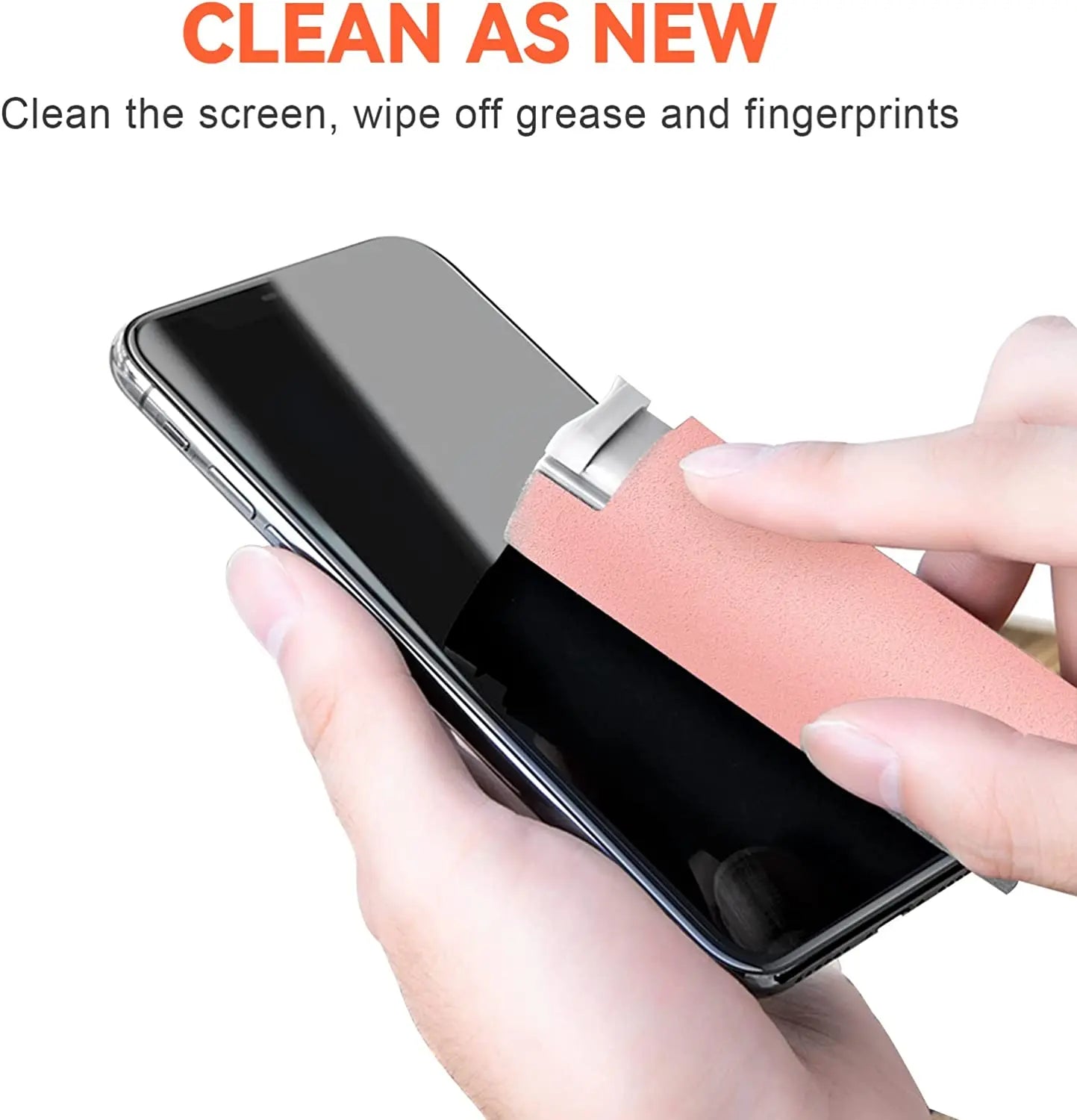 2 In 1 Multi Screen Cleaner Spray Bottle Portable Reusable Mobile Phone Tablet PC Laptop Screen Dust Remover Microfiber Cleaners