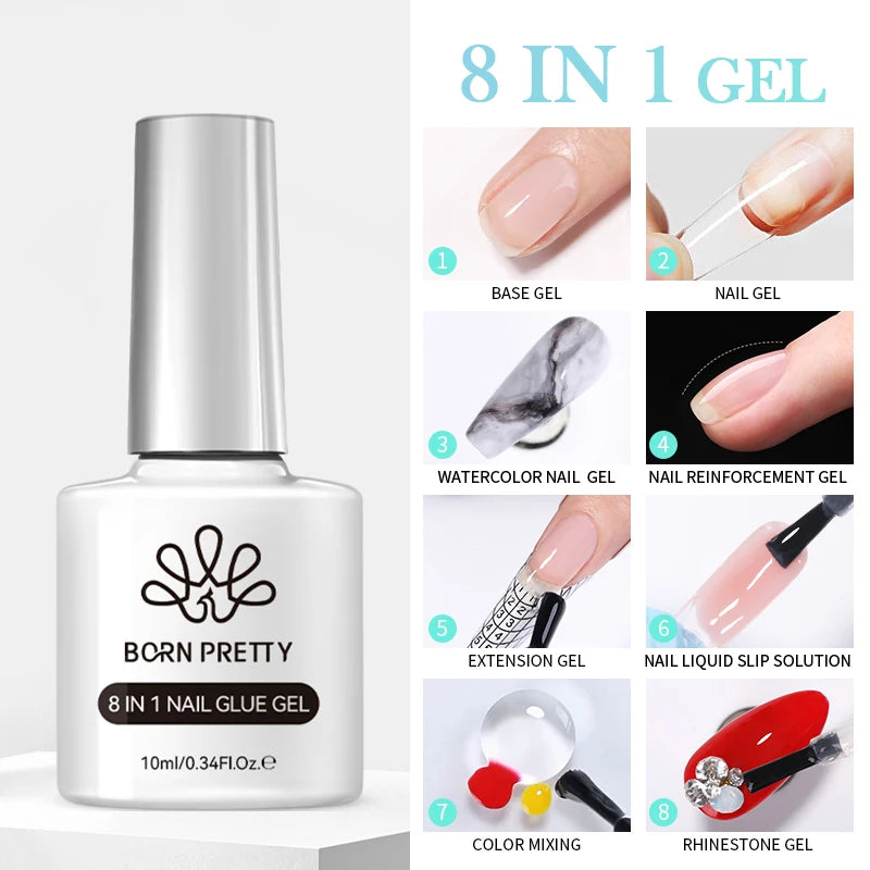 BORN PRETTY 10ml Flow Light White Cat Magnetic Gel Nail Polish