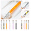 New Upgrade French Nail Art Brush Dual Head Nail Dotting Pen Rhinestones Crystal Picking Acrylic Brushes For Manicure F4F7