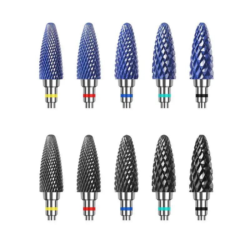 Ceramic Milling Cutter Nail Drill Bits Electric Manicure Nail Files Buffer Grinding Polish Bits Mills Cutter Tool Accessories