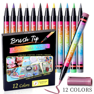 10/12/24Pcs Nail Art Graffiti Pen Colorful Waterproof Drawing Painting Liner Brush Nail Polish Pen DIY Nail Art Decor Accessorie