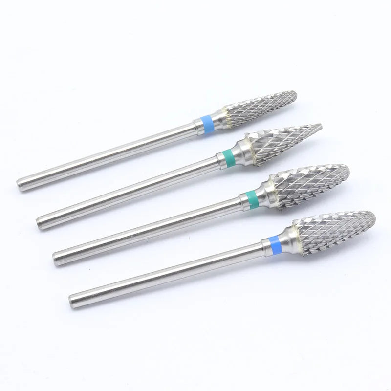 Quality!Left Hand Tungsten Carbide Nail Drill Bit Milling Eletric Manicure Machine Equipment Cuticle Clean Burr Dental