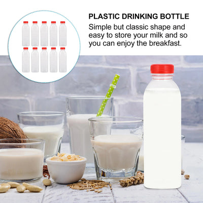 Clear Milk Bulk Containers Drink Bottle Juice Bottles Empty Beverage Recyclable