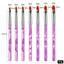 3/7Pcs Professional Manicure UV Gel Brush Pen Transparent Acrylic Nail Art Painting Drawing Brush Phototherapy Tools