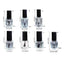 RXJC Empty Polish Bottles Transparent Glass Varnish UV Gel Makeup Container