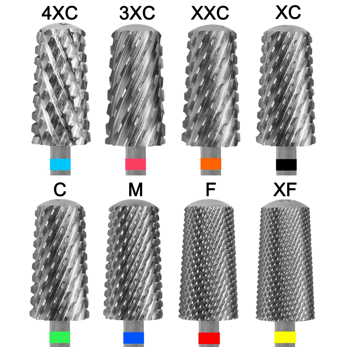 RolinStar 6.6 Large Round Top Trapezium Tapered Barrel Original safety Tungsten steel Carbide milling cutter nail drill bit