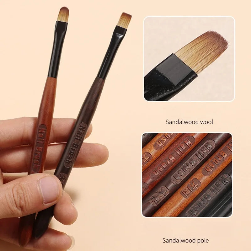 Nail Brushe UV Gel Brush Pen Acrylic Brush Professionnal Nail Art Brushes Painting Manicure Tools Nail Glue Phototherapy Pen