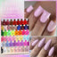 7ml Autumn Nude Pink Red Gel Nail Polish Colorful Semi Permanent