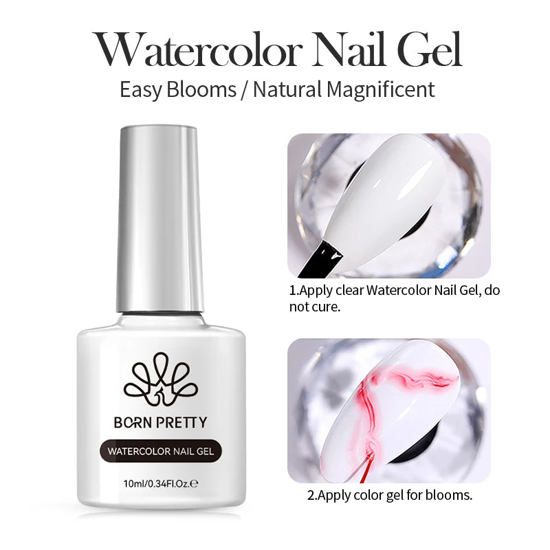 BORN PRETTY 10ml Flow Light White Cat Magnetic Gel Nail Polish