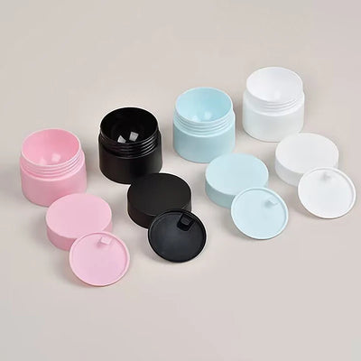 5/15/20/30/50ml Empty Travel Small Covers Plastic Cosmetic Pot Jars With Lids For Face Cream Lip Balm Containers Makeup Box