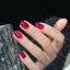 WS Autumn Winter Red Cat Eye Gel Nail Polish