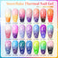 Snowflakes Thermal Gel Nail Polish Winter Pink Purple Bule Snow