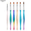 3/7Pcs Professional Manicure UV Gel Brush Pen Transparent Acrylic Nail Art Painting Drawing Brush Phototherapy Tools