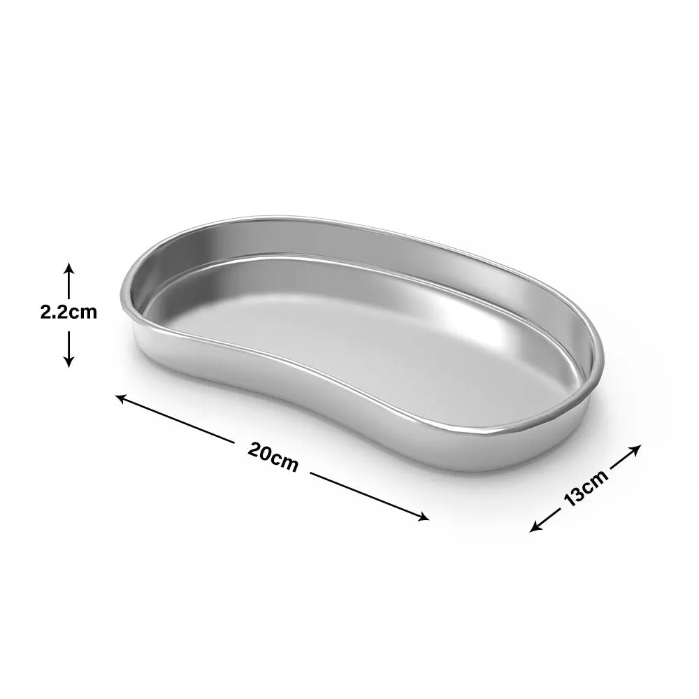 1PC Stainless Steel Bending Sterilized Tray Jar Pot Container Dental Surgical Cosmetic Storage Tray