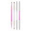 Nail Painting Uv Gel Drawing Embossing Brush Triangle Pen Double Headed Manicure Dotting Builder Tool For Nail Salon