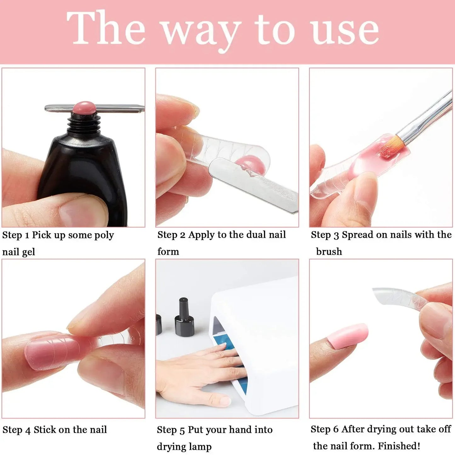 New Gel Brush & Picker 2 IN 1 Design Nail Brush and Spatula Gel Nail Brush Tool for Acrylic Nails Extension Gel