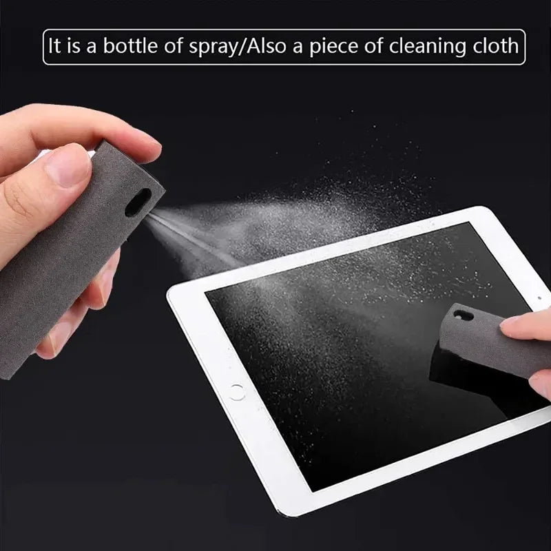 Mini Screen Cleaner Spray Bottle Set for Phones PC Tablet Ipad Screen Dust Remover Microfiber Wiper Cloth Polish Cleaning Tools