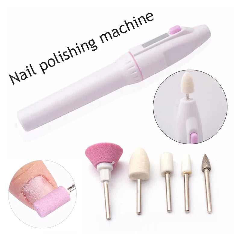 Electric Nail Drill Machine Gel Polish Removal Nail Files Machine With Nail Drill Bits Professional Manicure Tool Accessories