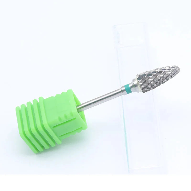 Quality!Left Hand Tungsten Carbide Nail Drill Bit Milling Eletric Manicure Machine Equipment Cuticle Clean Burr Dental