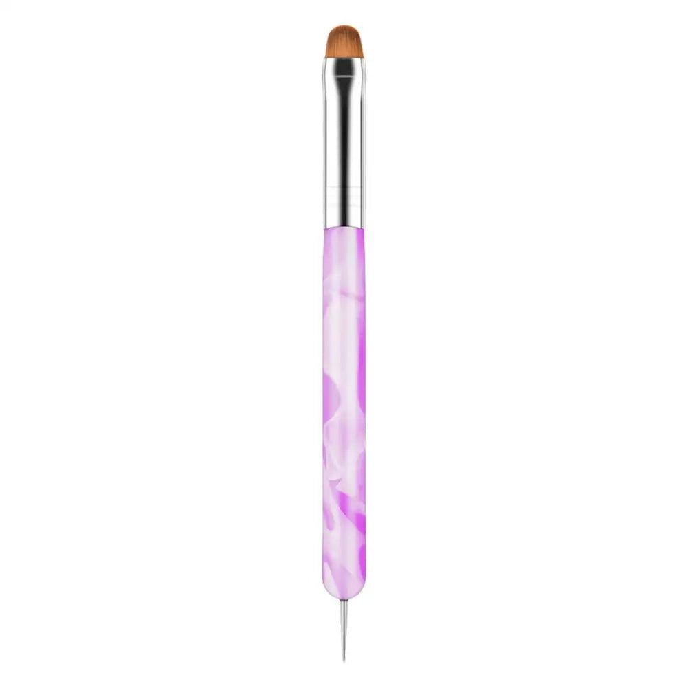 New Upgrade French Nail Art Brush Dual Head Nail Dotting Pen Rhinestones Crystal Picking Acrylic Brushes For Manicure F4F7