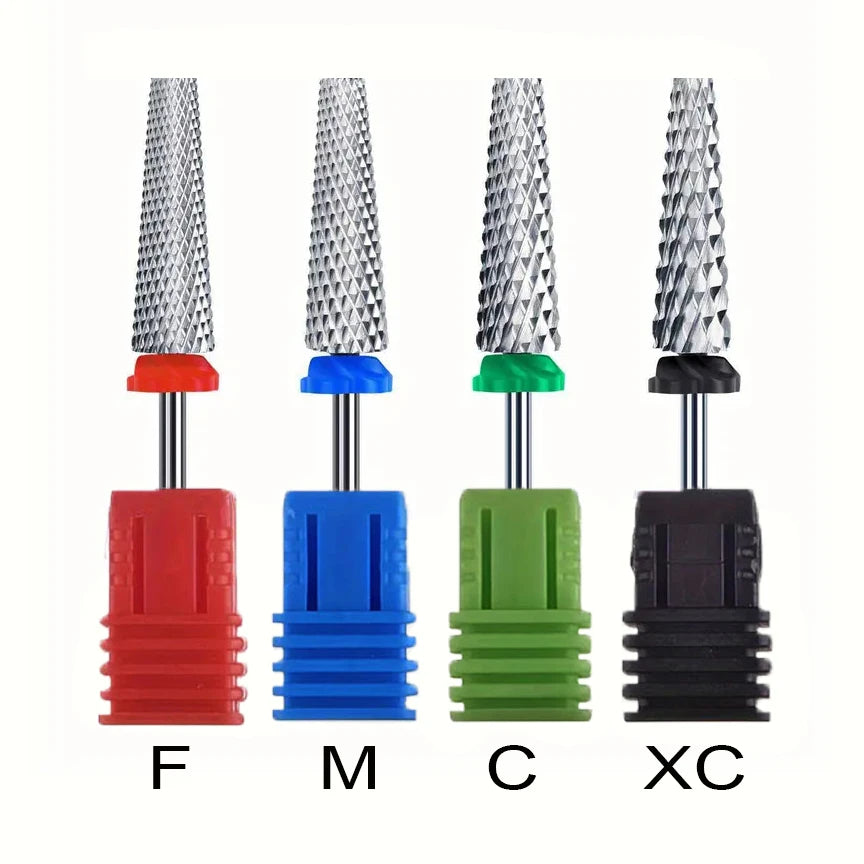 5 In 1 24mm Extra Long Tungsten Carbide Nail Drill Bits Safety Nail Salon Accessories, Efficient Removal Of Gel Polish Acrylic N