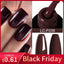 Dark Brown Gel Nail Polish Autumn Winter Chocolate Wine Red