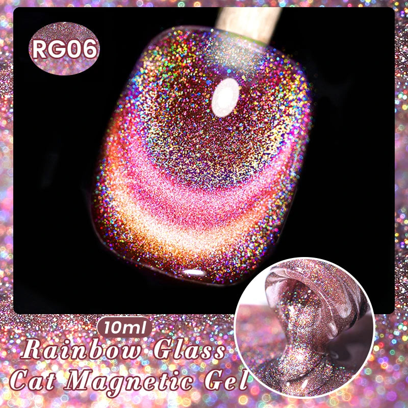 BORN PRETTY 10ml Winter Water Light Cat Magnetic Gel Nail Polish Nail