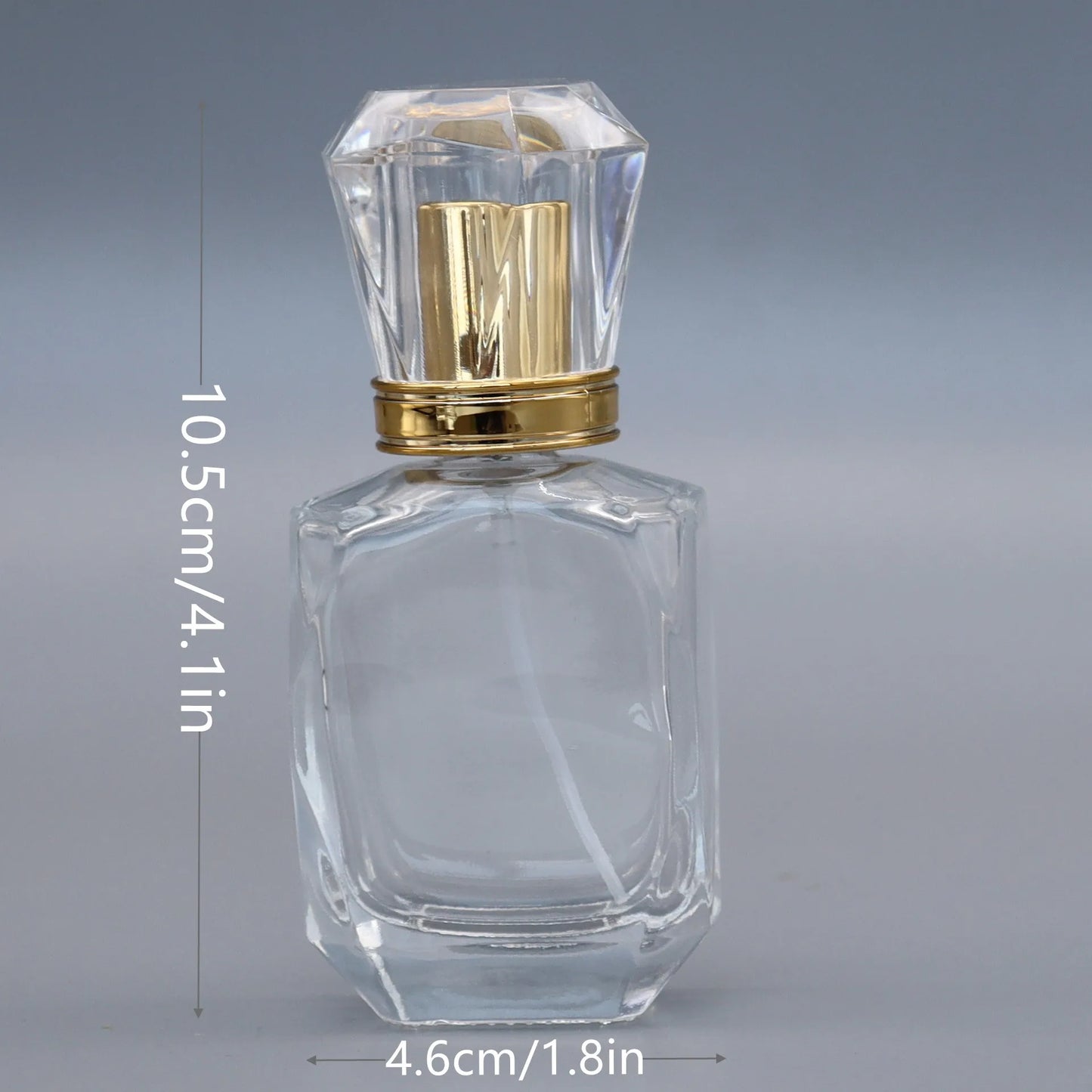 30ml High Quality Perfume Spray Bottle Empty Glass Perfume Atomizer Travel Cosmetic Bottle Irregular Polyhedron Split Bottles