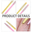 Double Ended Nails Art Brushes Acrylic Nail Designs Nail Striping Brush for Fine Lines Painting Pen Dotting Drawing Tool