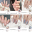 6ml White Moonlight Magnetic Gel Nail Polish Sparkling Crystal Porcelain Cat Eye Gel