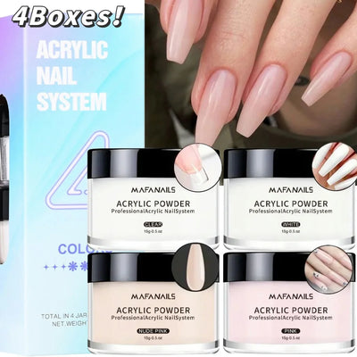 Acrylic Nail Powder Set Professional Polymer High Glossy Acrylic Powder