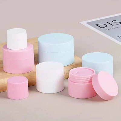 5/15/20/30/50ml Empty Travel Small Covers Plastic Cosmetic Pot Jars With Lids For Face Cream Lip Balm Containers Makeup Box