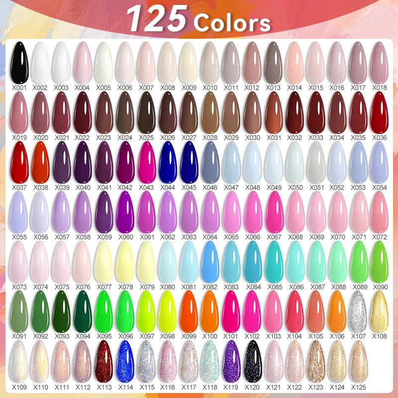 7ml Autumn Nude Pink Red Gel Nail Polish Colorful Semi Permanent