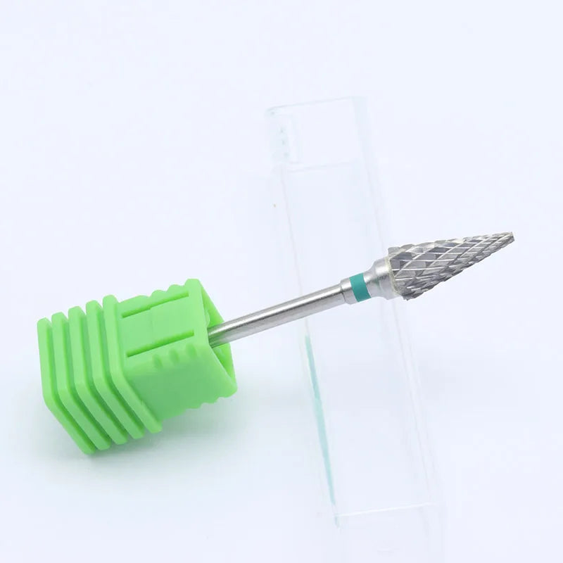 Quality!Left Hand Tungsten Carbide Nail Drill Bit Milling Eletric Manicure Machine Equipment Cuticle Clean Burr Dental