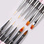 Dual-ended Acrylic Nail Art Brushes Set Professional Gel Polish Thin Liner Flower Painting Drawing Manicure DIY Tool Accessory