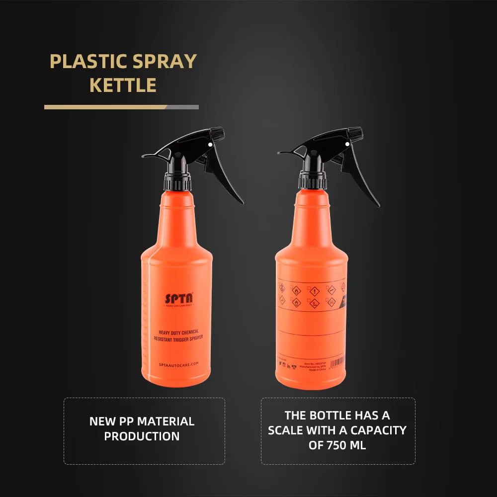 SPTA 1Pcs 700ML Misting Spray Bottle Window Car Wash Sprinkler Liquid Storage Cleaning Tool Home Garden Hand-Held Watering Can