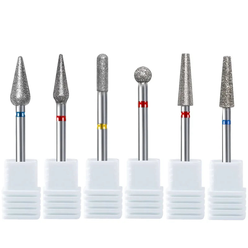 1Pc Diamond Nail Drill Bit Milling Cutter For Cuticle Clean Gel Overflow Removal Manicure Pedicure Tool