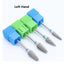 Quality!Left Hand Tungsten Carbide Nail Drill Bit Milling Eletric Manicure Machine Equipment Cuticle Clean Burr Dental