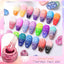 Snowflakes Thermal Gel Nail Polish Winter Pink Purple Bule Snow