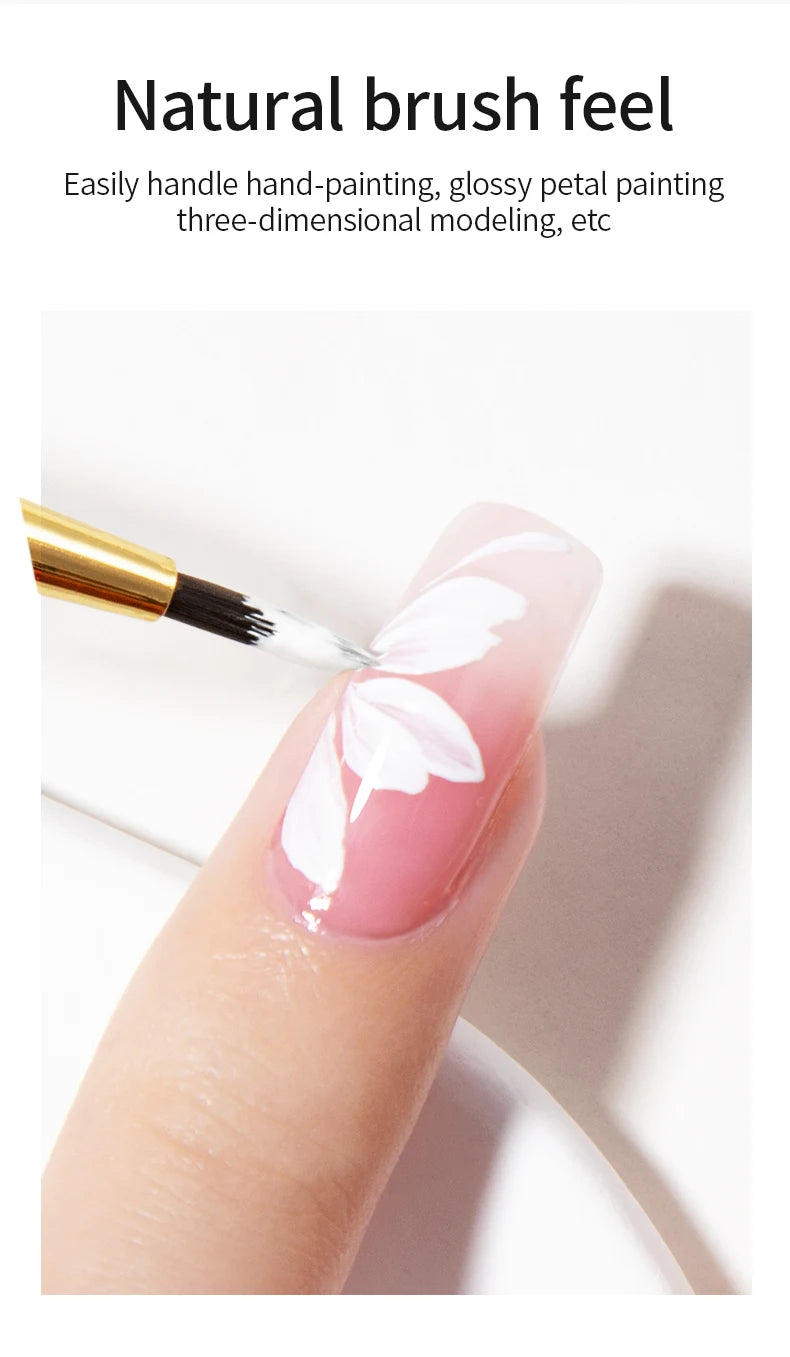 RS Nail Art Painting Brush Acrylic Lines Pen Stripes Grid Flower Butterfly Drawing Watercolor Brushs DIY Design Manicure Tools