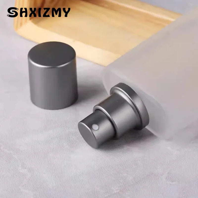 Screw Top Sandblasted Glass Perfume Bottle Liquid Spray Bottle Empty Bottle Dispenser Bottle Empty Makeup Fine Mist