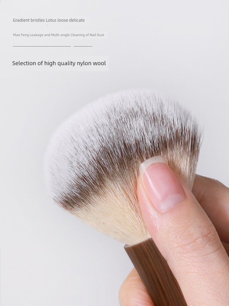 Log Short Handle Cleaning Nylon Hair Dust Brush Nail Art